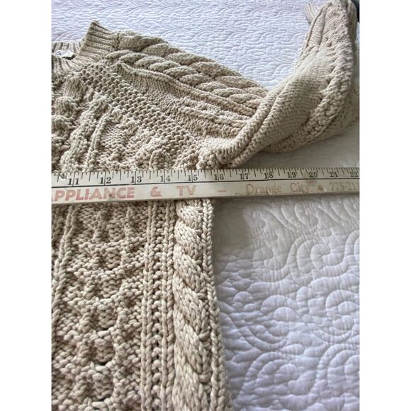 COS Beige Cable Knit Pullover Sweater Size XS - Picture 8 of 10